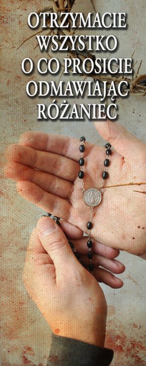 baner na różaniec, idealny do dekoracji kościoła