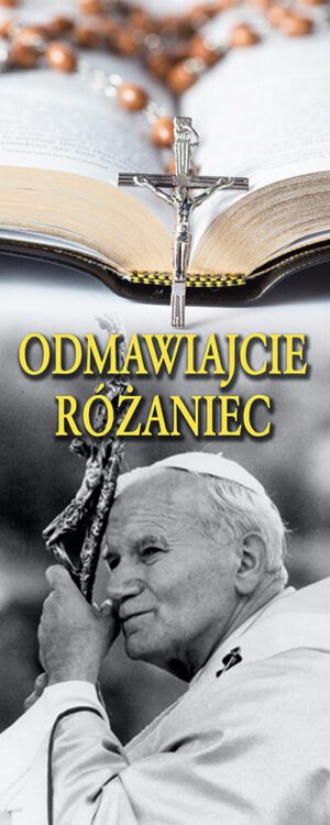 baner na różaniec, idealny do dekoracji kościoła