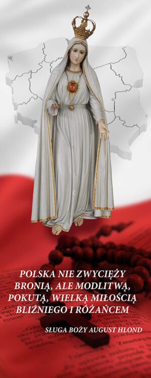 baner na różaniec, idealny do dekoracji kościoła