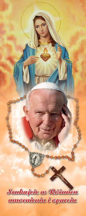 baner na różaniec, idealny do dekoracji kościoła