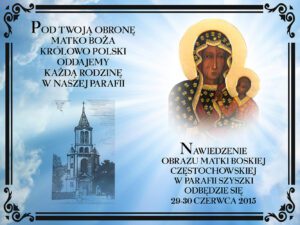 Nr 36 Baner na Nawiedzenie obrazu Matki Bożej