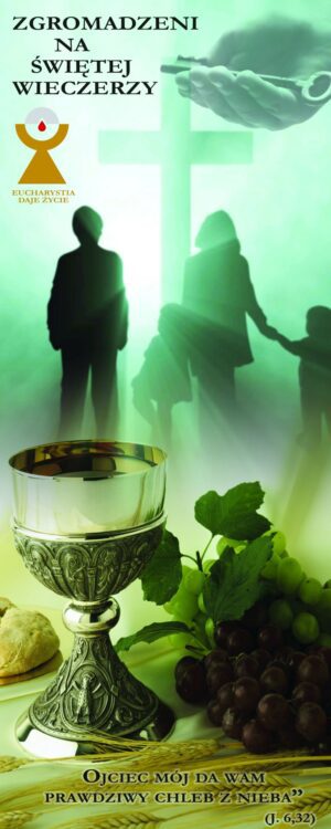 Nr 2 Baner na rok liturgiczny „Zgromadzeni na Świętej Wieczerzy” 2020/2021