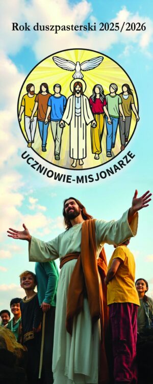 baner na rok liturgiczny 2025/2026 uczniowie misjonarze