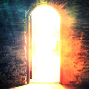 tło do grobu, otwarte drzwi, dekoracja wielkopostna , triduum paschalne