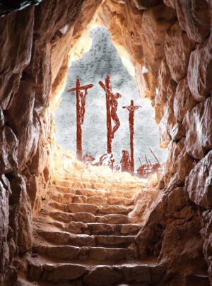 tło do grobu, skały, trzy krzyże, , jaskinia