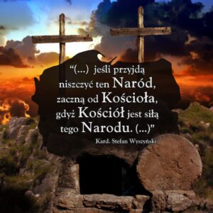 baner do grobu na tle konturów polski , krzyże