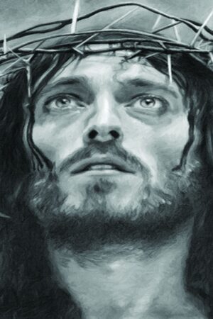 Chusta św Weroniki tkanina dekoracyjna wzór 10 matowa wizerunek Chrystusa