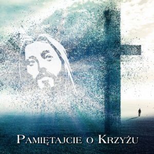 Tło do Ciemnicy 200x300 Pamiętajcie o Krzyżu tkanina Dekor niebieskie