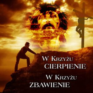 Tło do Ciemnicy 200x300 W Krzyżu cierpienie tkanina Dekor skała