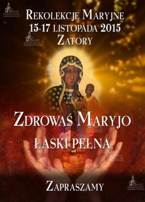 Rekolekcje Maryjne baner dekoracyjny na peregrynację